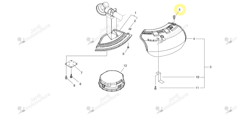 Boulon M5X25 ECHO 9112105025