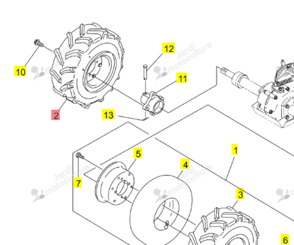 ROUE COMPLETE ARD ISEKI 0672-345-210-1