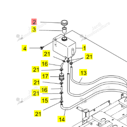 Bouchon d'huile Iseki 0675-120-210-0