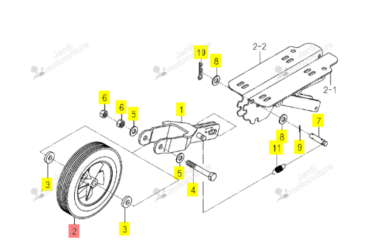 Roue Iseki 1154-727-002-10