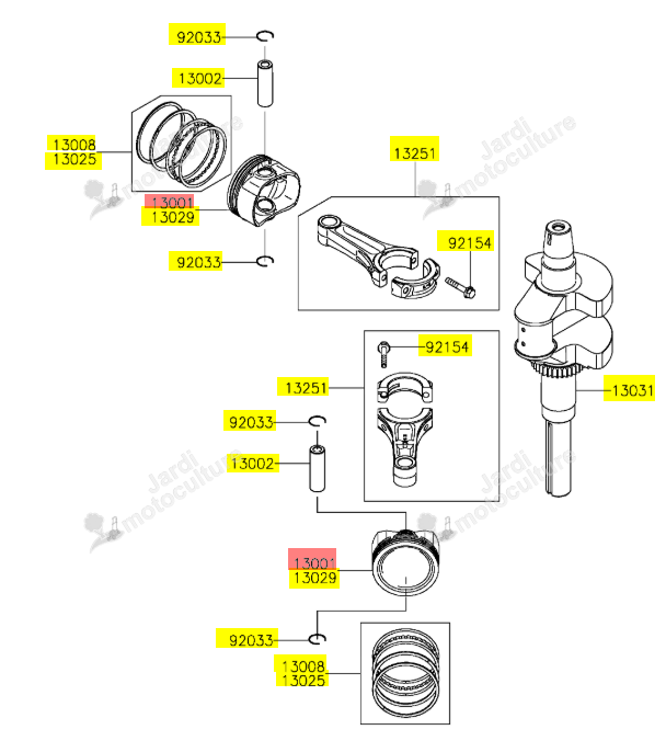 Piston STD ISEKI 13001-7027