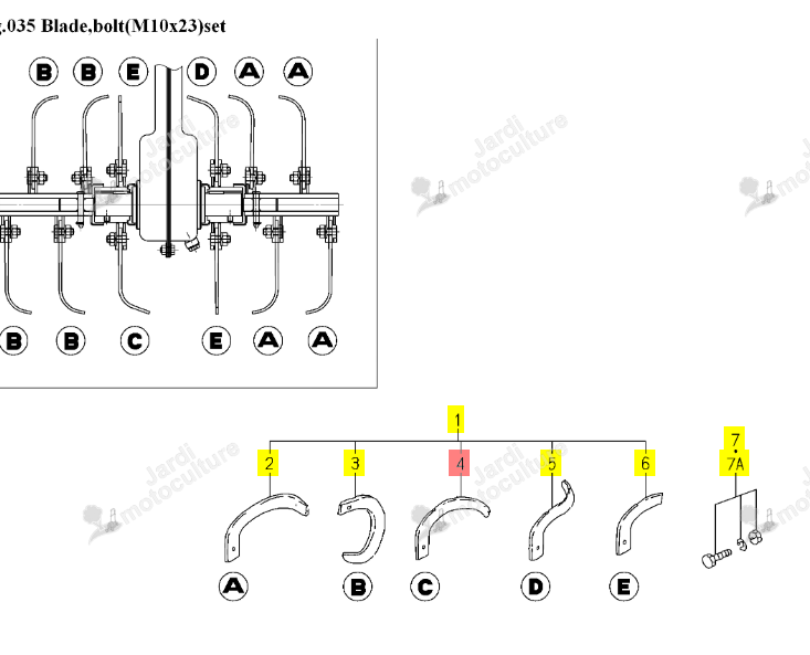 COUTEAU G. ISEKI 1118-718-211-00