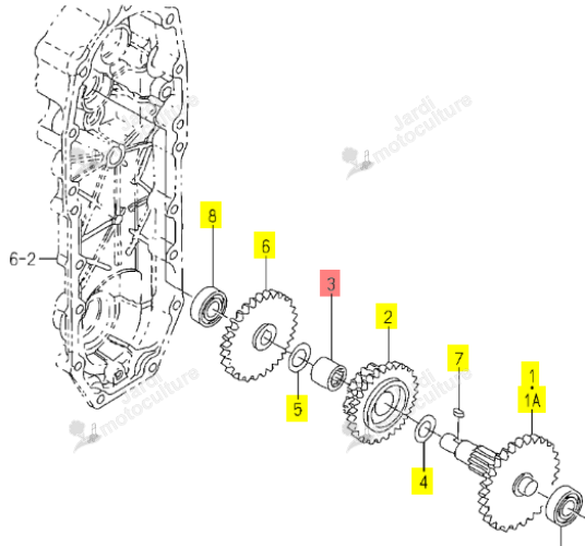 CAGE A AIGUILLES ISEKI 1112-218-004-00