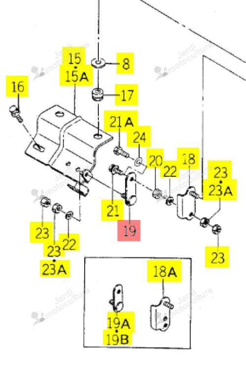 Plaquette Iseki 1110-606-270-00