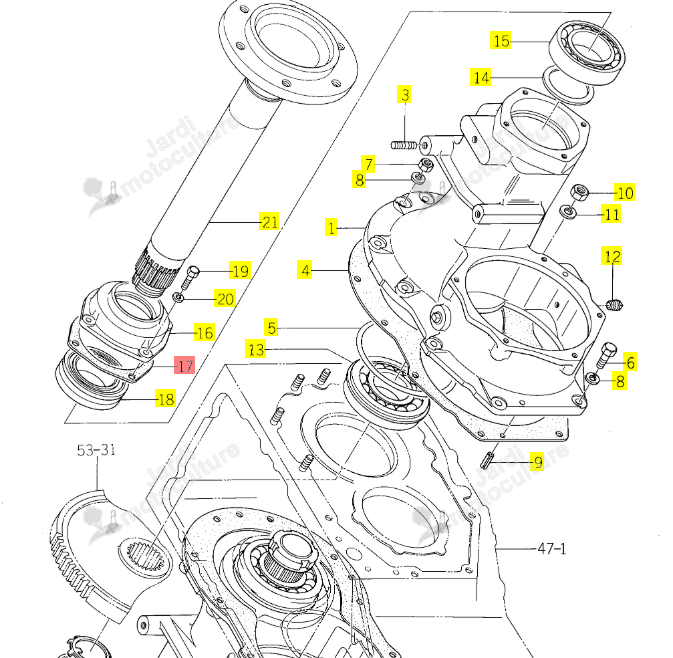 Joint Iseki 1415-306-007-00