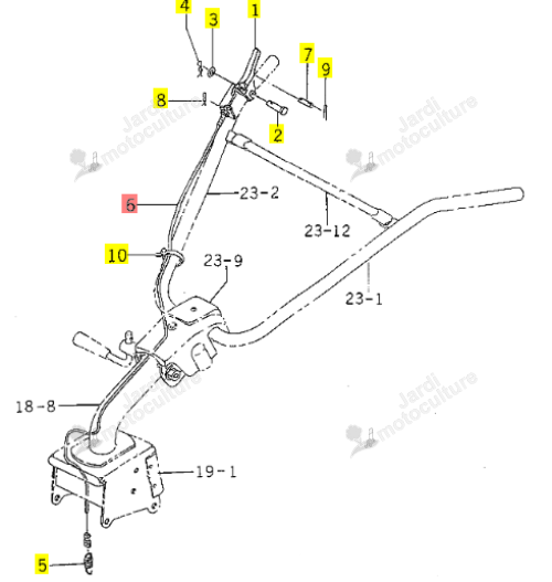 CABLE ISEKI 1108-401-006-00