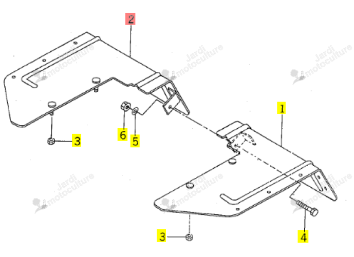 Garde-boue Iseki 1108-617-220-00