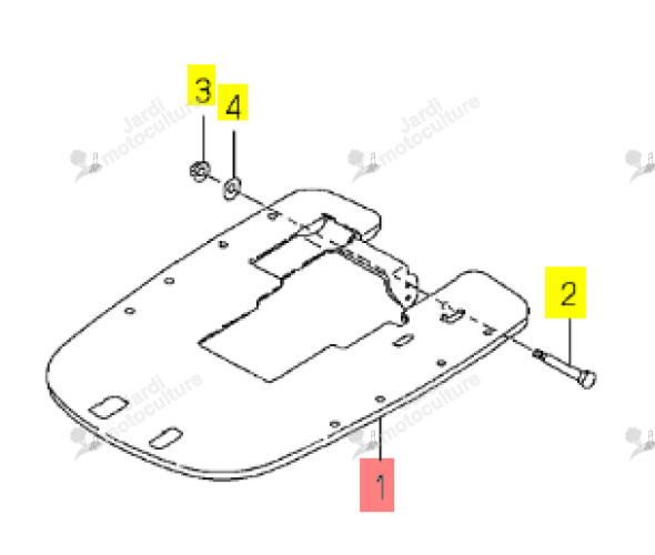 Garde-Boue Iseki 1108-616-200-20