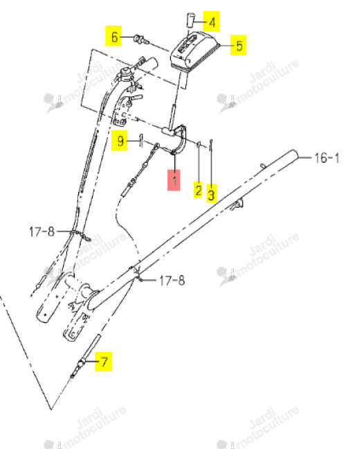 Levier ISEKI 1118-406-200-00