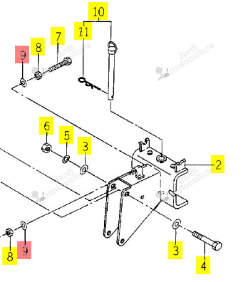 Jeu de Rondelles Iseki 1326-616-001-00