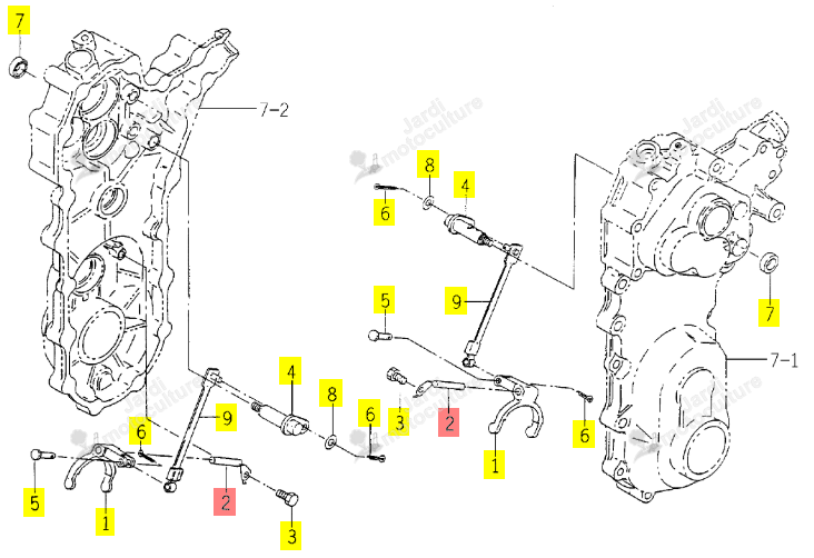 Goupille Iseki 1105-230-200-00