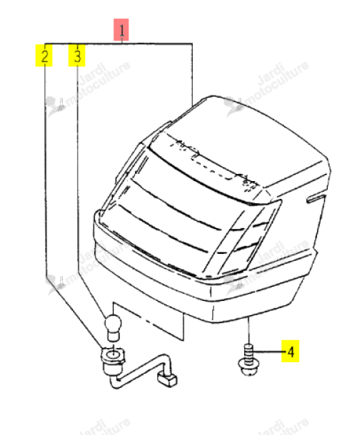 Phare AV + Calandre Iseki 1105-602-230-00