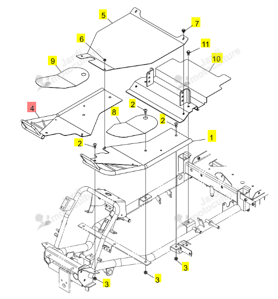 Marche Pied Droit Iseki 0679-810-210-0