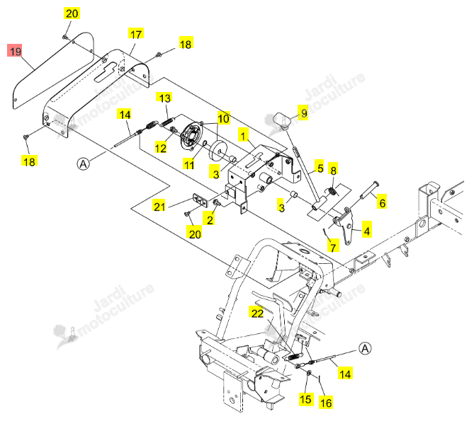 Capot Latéral Levier HST Iseki 0679-610-012-0