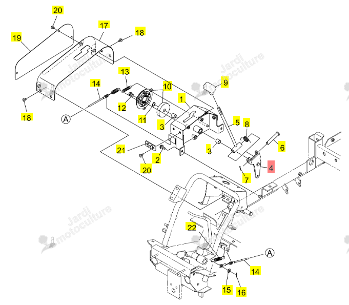 BRAS LEVIER HST ISEKI 0679-610-210-0