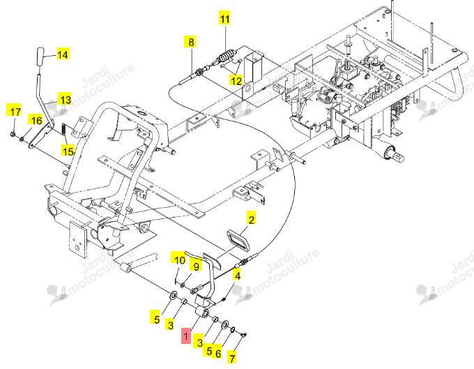 PEDALE DE FREIN ISEKI 0679-620-200-0