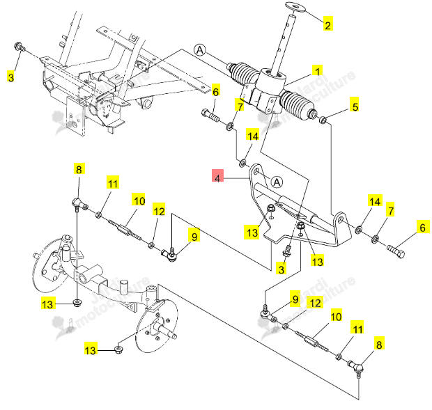 Guide Glissière Iseki 0679-630-210-0