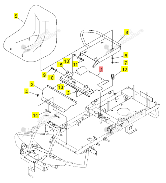 Base Siège Iseki 0681-840-200-0
