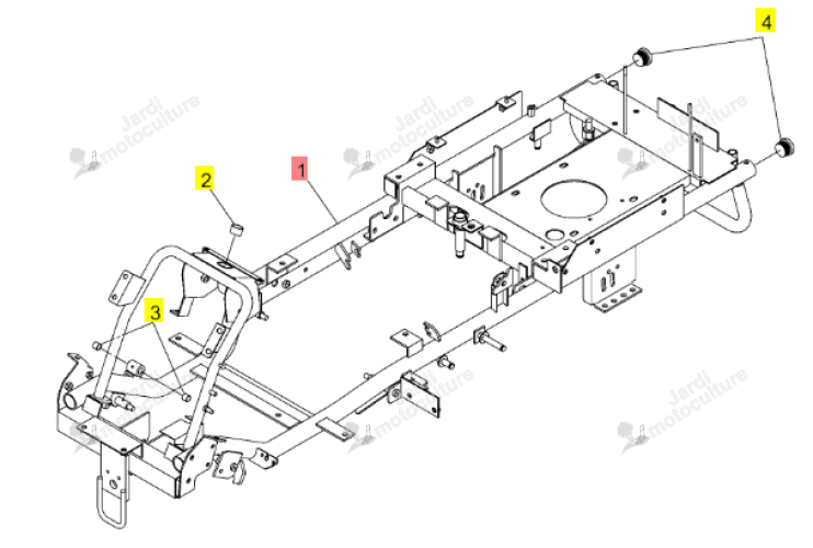 Châssis Iseki 0681-210-200-0