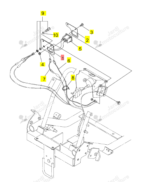 TABLEAU COMPTEUR HORAIRE ISEKI 0681-440-011-0