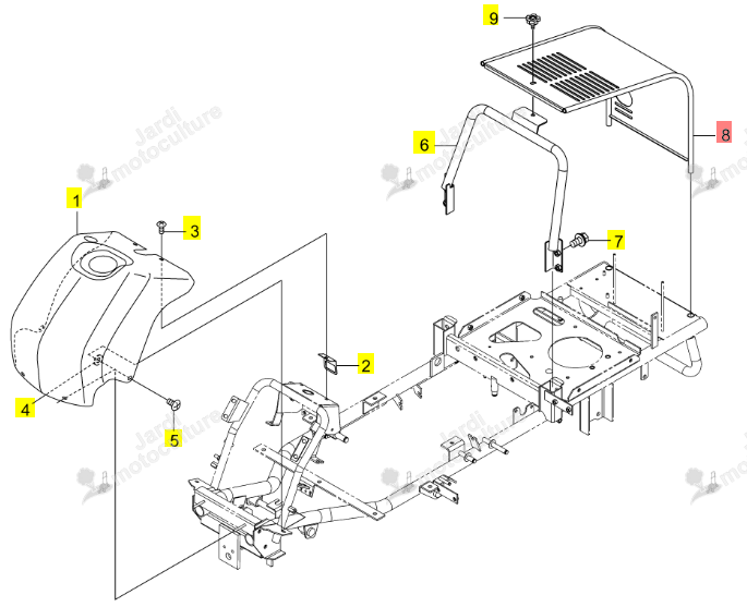 Capot Moteur ISEKI 0679-830-210-0