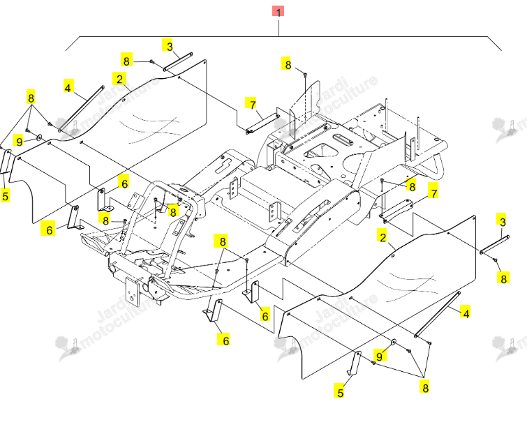 Kit Capots Protection Latérale Iseki 0679-880-200-0