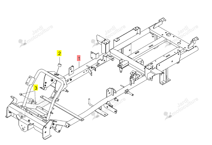Châssis 2WD Iseki 0680-212-200-0