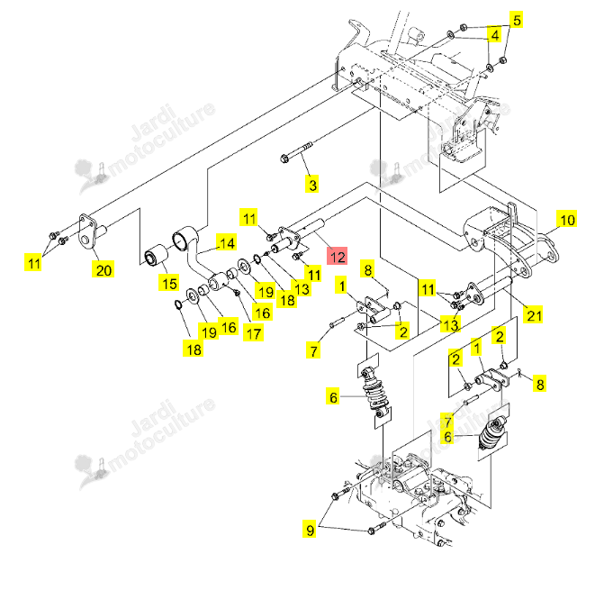 Arbre Central Iseki 0680-310-230-0