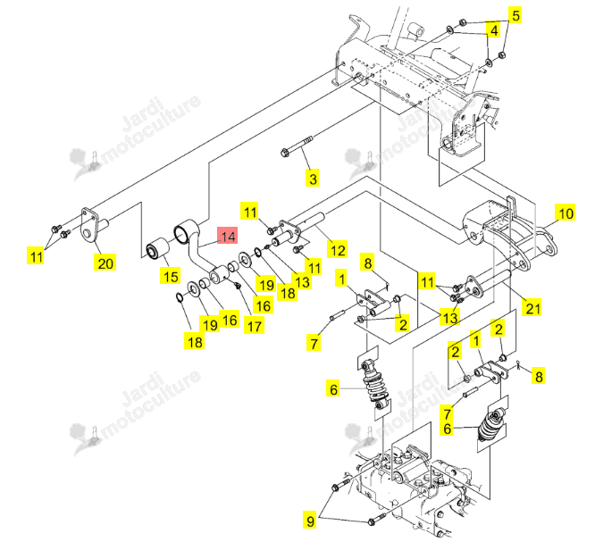 BRAS LIAISON ISEKI 0680-310-240-0