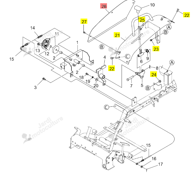 Capot Latéral HST Iseki 0680-611-011-0