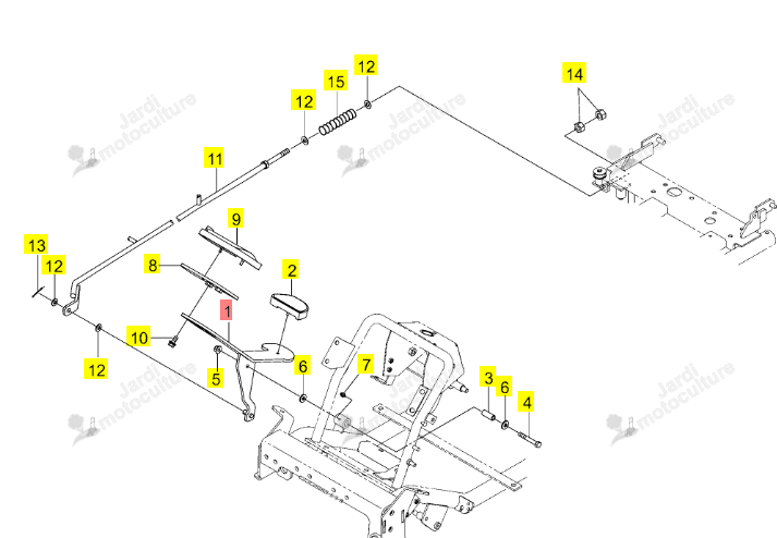 PEDAL HST ISEKI 0680-610-200-0