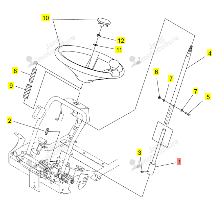 Arbre Direction Iseki 0674-632-200-1