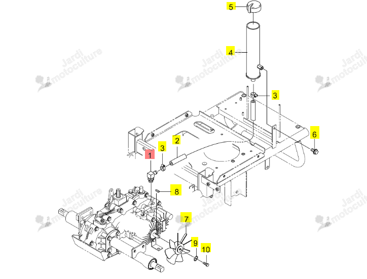 RACCORD ISEKI 0674-111-501-0