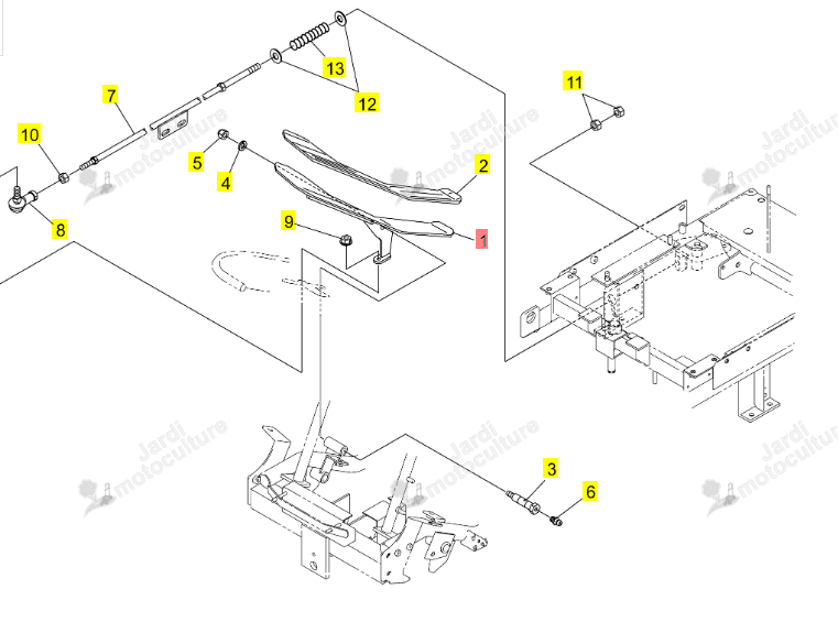PEDAL HST ISEKI 0673-611-210-0