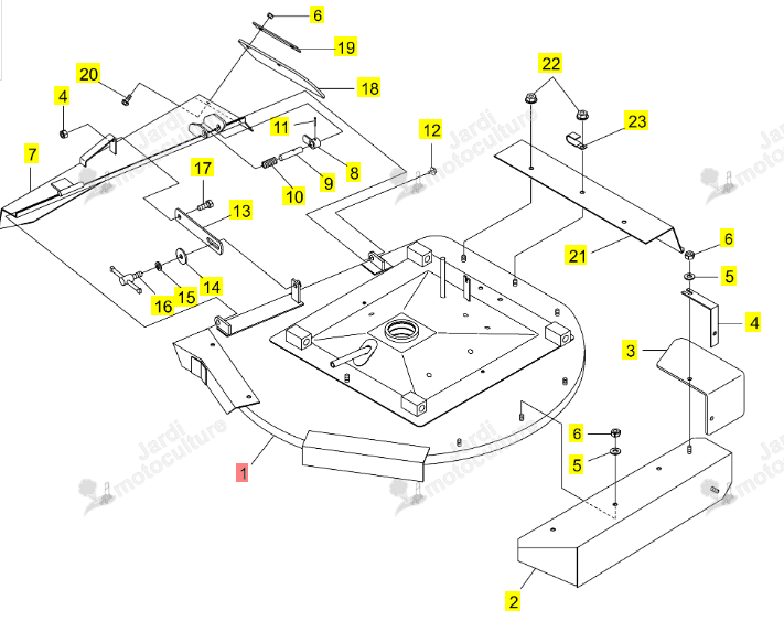 Carter Nu de Coupe SRA800 Iseki 0673-744-200-0