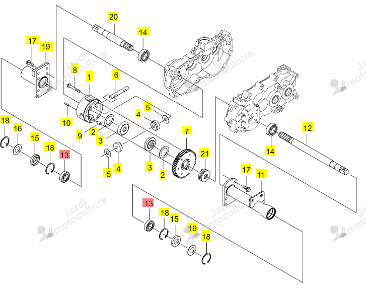 Roulement R.B.B ISEKI 0674-111-015-0