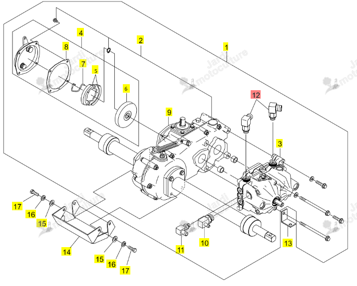 Raccord ISEKI 0675-120-016-0