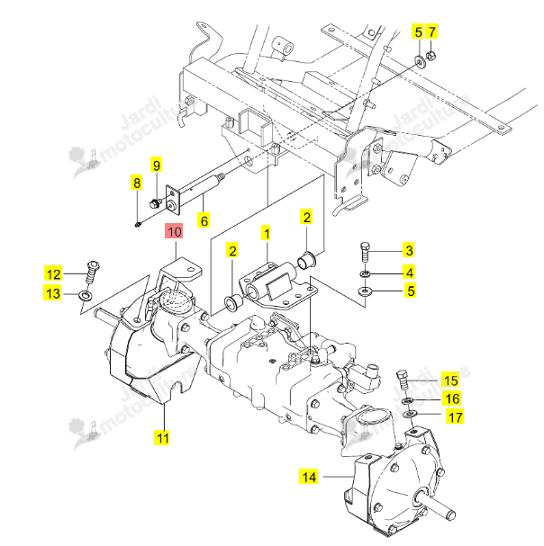 Support Essieu Av D Iseki 0675-160-220-1
