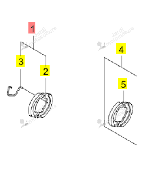 Set Garnitures de Frein Iseki 0674-932-200-0