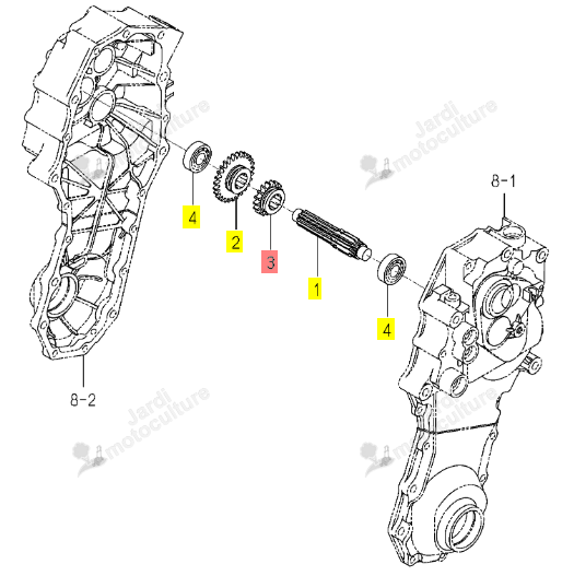 Pignon 17 Dents Iseki 1157-219-013-00