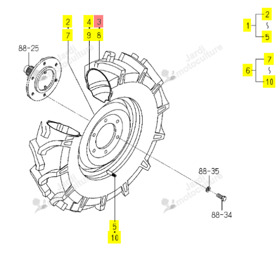 PNEU ISEKI 1560-437-341-10