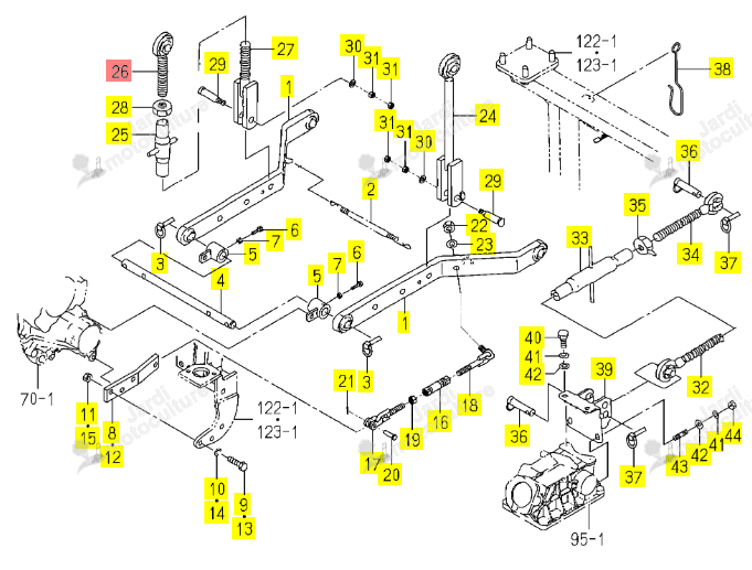 VIS M24 DROIT ISEKI 1600-515-210-30