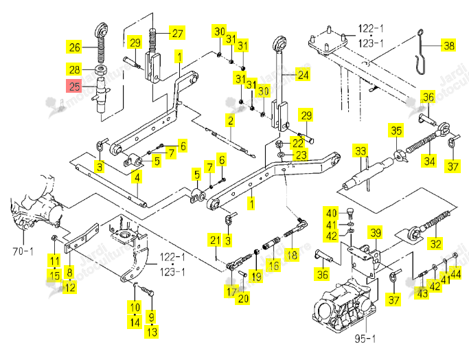 Ridoir M24 Iseki 1600-515-240-10