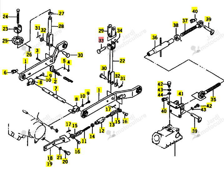 AXE/GOUPILLE ISEKI 1423-520-001-10