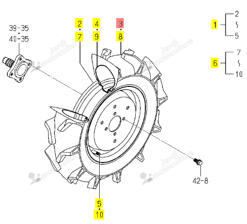 PNEU AGR 5.00X12-4 ISEKI 1434-441-201-20