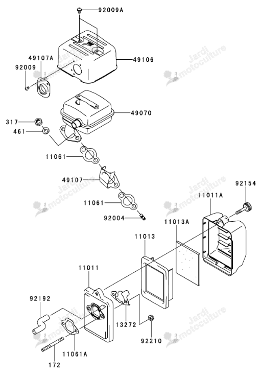 Capot Filtre Air Iseki 11011-2387