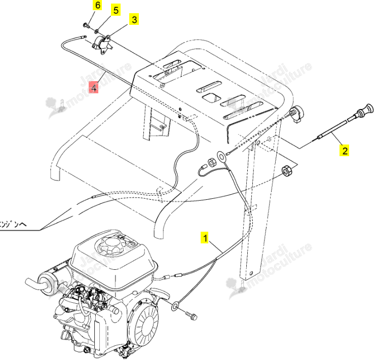 Câble Accélérateur Iseki 1115-410-011-2