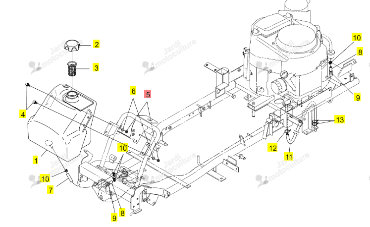 ECROU (8) ISEKI 1122-725-012-0