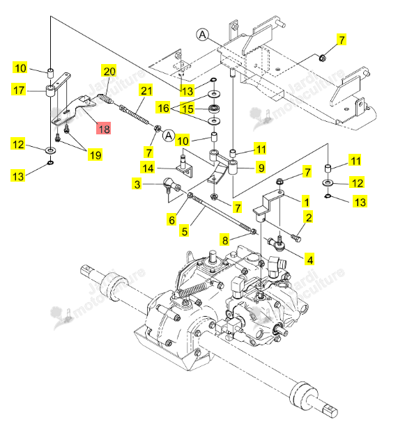 Support Bras Iseki 0675-130-240-0