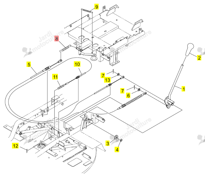 Ressort Iseki 0450-501-012-0